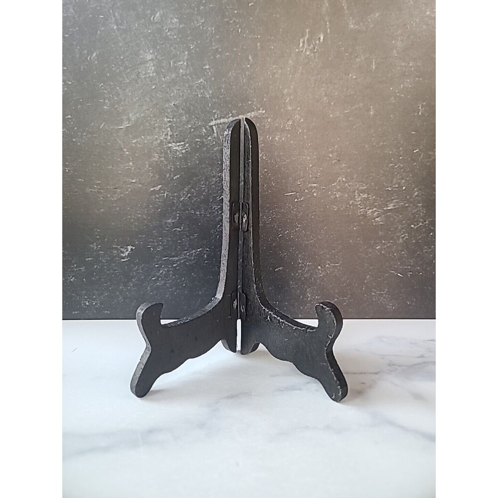 Vintage Black Wooden Display Stand